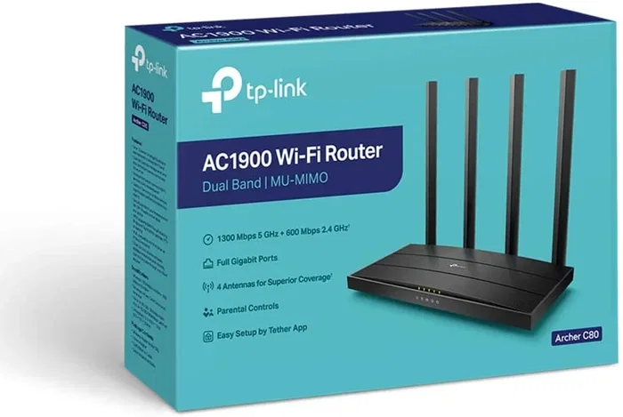 TP-Link Archer C80 AC1900 Router Inalámbrico de Doble Banda
